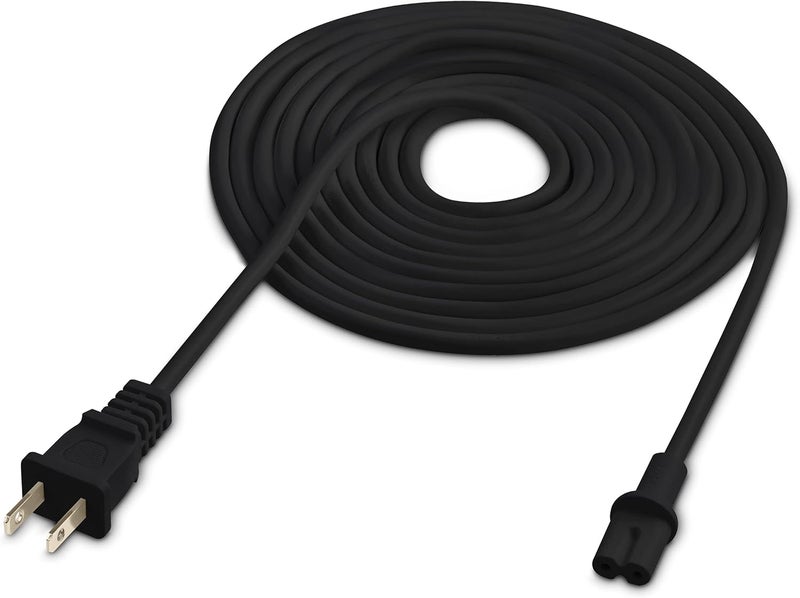 Vebner 12-Foot Power Cord Compatible with Sonos Five, Sonos Play 5, Sonos Beam, Sonos Ray, Sonos Arc, Arc Ultra, Sonos Amp, Sonos Playbase, Sonos Sub Gen 3 and Sonos Sub Mini - Black - Image 1